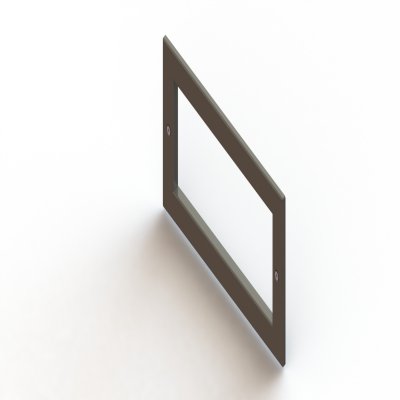 Kit marco inox embellecedor para skimmers abs boca ancha cód. 01