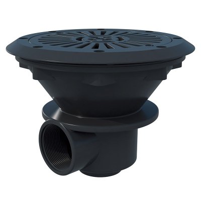 Sumidero pisc. pref. abs redondo ø210 sal. 2'' rejilla abs color