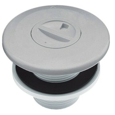 Boquilla aspiración pisc. pref. abs rosca d. 2'' tapon gris clar