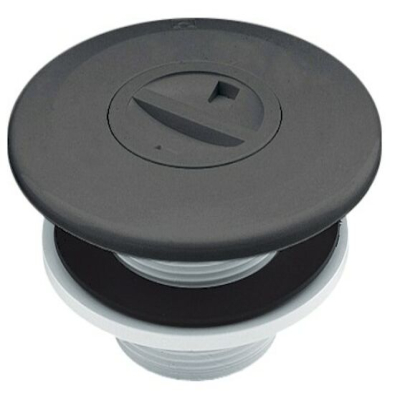 Boquilla aspiración pisc. pref. abs rosca d. 2'' tapon gris antr