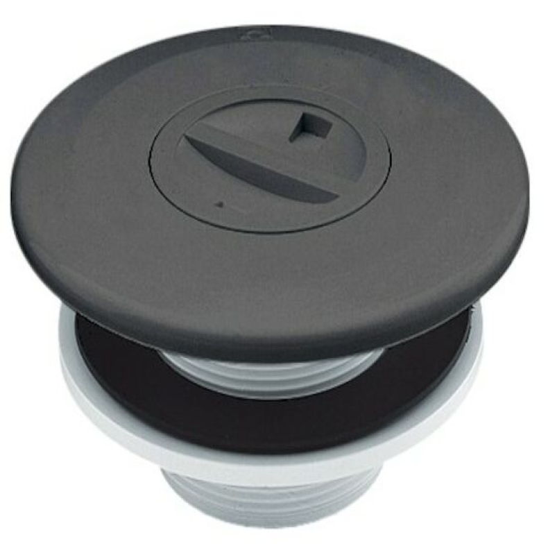 Boquilla aspiración pisc. pref. abs rosca d. 2'' tapon gris antr