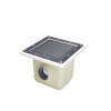 Sumidero pisc. pref. pol. y f.v. 355x355 mm sal. 75 rejilla inox