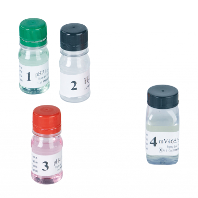 Electrodo redox c/soluciones calibracion