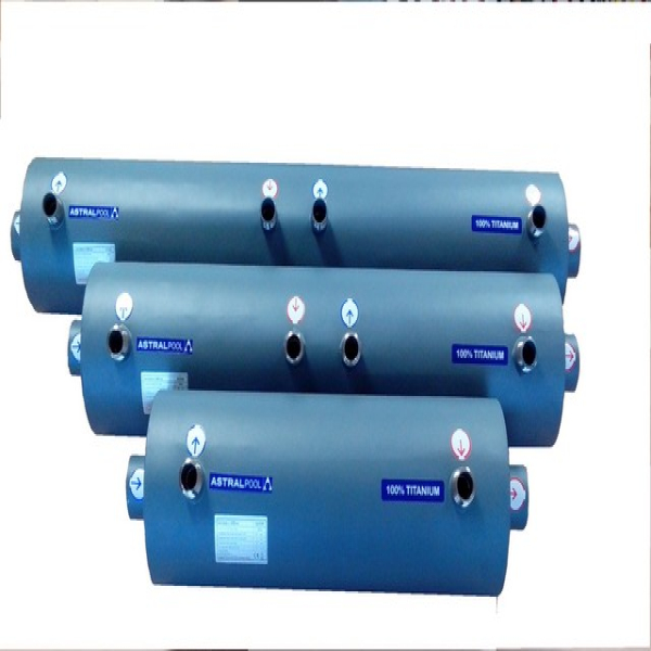 Intercambiador de calor tubular agua-agua inox-titanio 105 kw