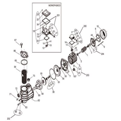 Junta tapa prefiltro piscis, mini y ps