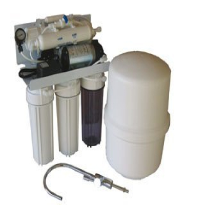 Osmosis doméstica con bomba y flushing manual