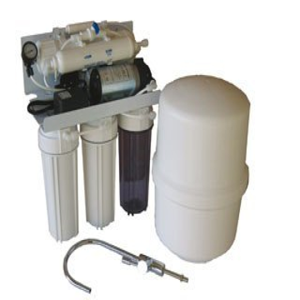 Osmosis doméstica con bomba y flushing manual