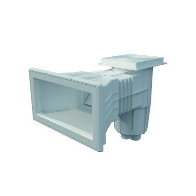 Skimmer 15 l con boca ampliacion con tapa cuadrada. liner