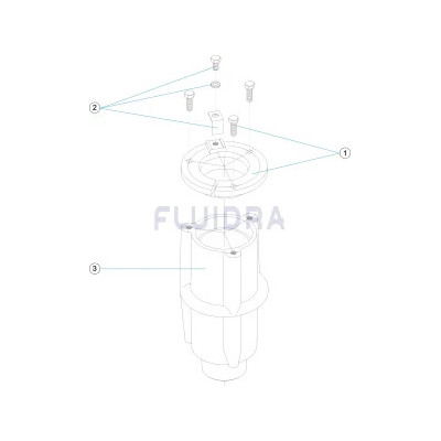 Anclaje ducha d.43 pvc para modelos 52717 y 52718