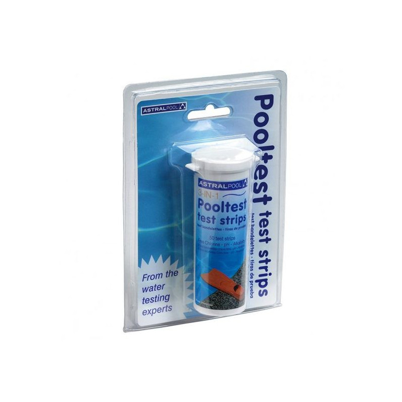 Analizadores tiritas de prueba 3 en 1 (cl libre, ph, alk)