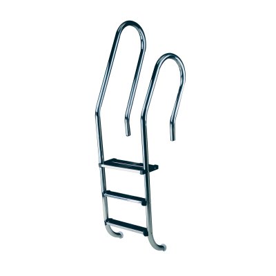 Escalera mixta aisi316 peldaños 3 luxe+1 doble seguridad