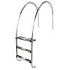 Escalera de radio variable para rebosadero aisi316 2 peldaños