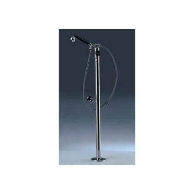 Ducha con rociador tipo teléfono y grifo lavapiés astralpool