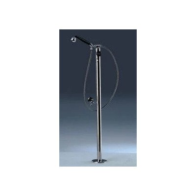 Ducha con rociador tipo teléfono y grifo lavapiés astralpool