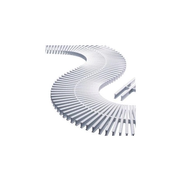 Rejilla  transversal para curvas alto 22 mm 245 mm