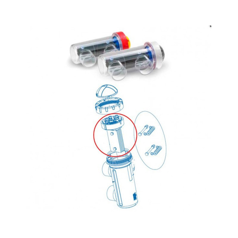 Recambio clorador Idegis Electrodo Tecno 2012/Tecno 2. DT-30