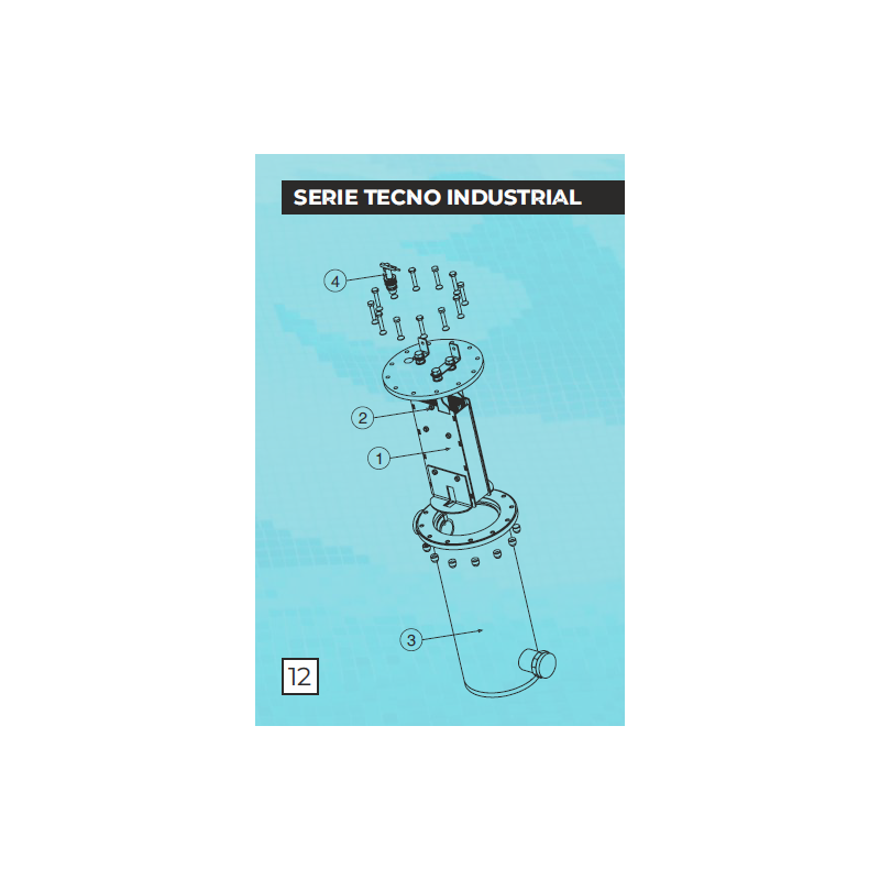 Electrodo célula Idegis TECNO Industrial