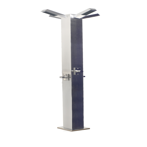 Ducha temporizada con 4 rociadores