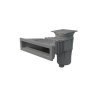 Skimmer norm para piscinas prefabricadas con insertos color gris
