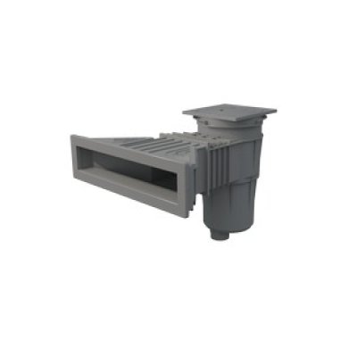 Skimmer norm para piscinas prefabricadas con insertos color gris