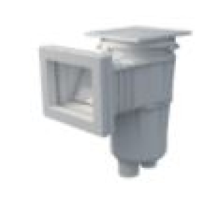 Skimmer 6º for polyester pool with square cover, with inserts wh