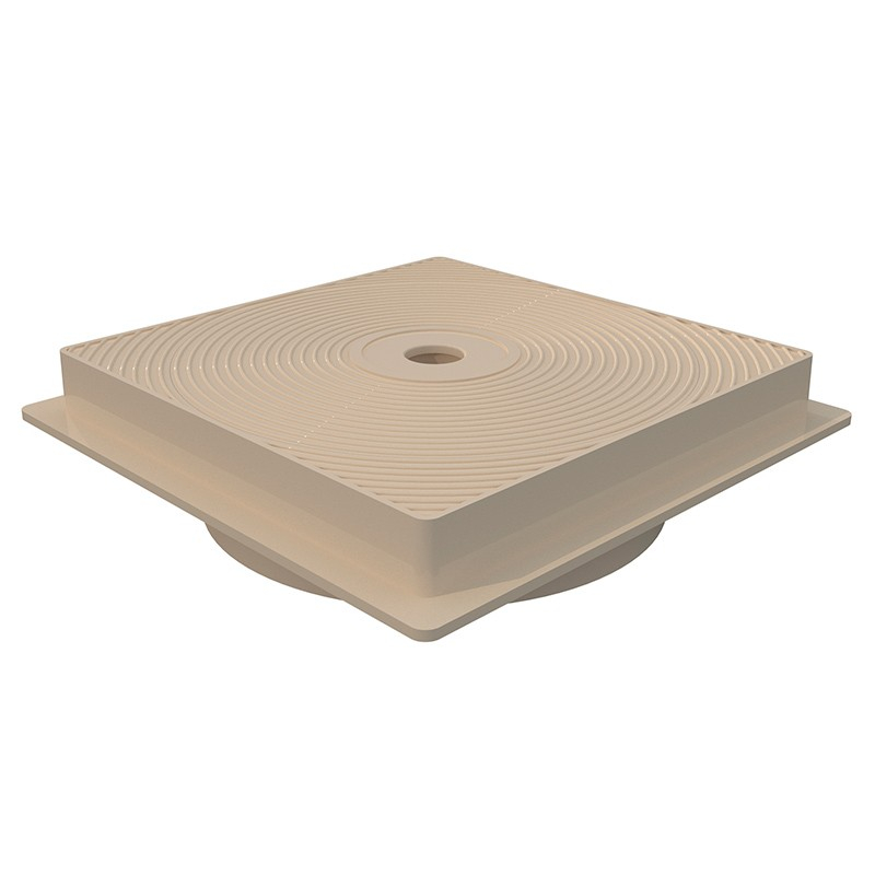 Tapa skimmer 15l circular marco cuadrado color beige