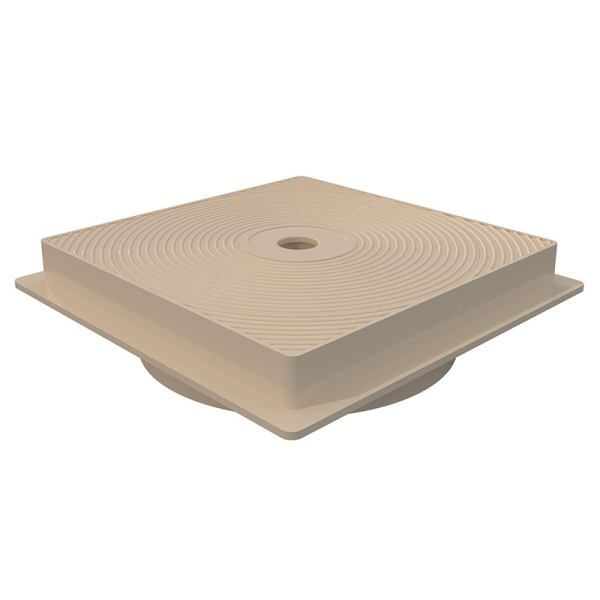 Tapa skimmer 15l circular marco cuadrado color beige