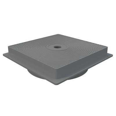 Tapa skimmer 15l circular marco cuadrado color gris claro