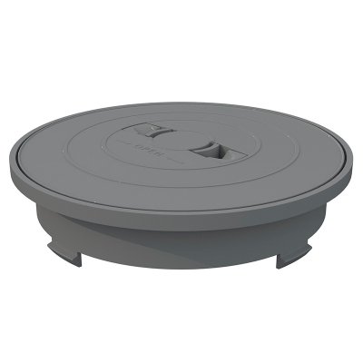 Tapa skimmer 17,5l circular marco circular color gris claro