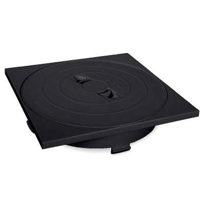 Tapa skimmer 17,5l circular marco cuadrado color gris antracita